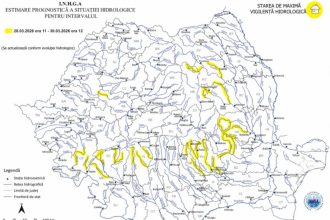 cod galben de inundatii pe rauri din mai multe judete avertizare hidrologica pana luni 69c7fe350c0a6