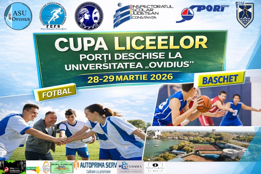 cupa liceelor porti deschise la universitatea ovidius 2026 participa 30 de echipe la intreceri la fotbal si baschet 69c68c91cbfc6