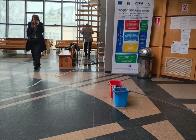exclusiv video ministerul justitiei raspunde intrebarilor focus press despre palatul de justitie din constanta unde ploua si in interior 69c1de665497d