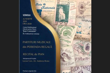 expozitia partituri muzicale din perioada regala este gazduita de centrul jean constantin constanta recital de pian in cadrul vernisajului 69bbc15aeab22