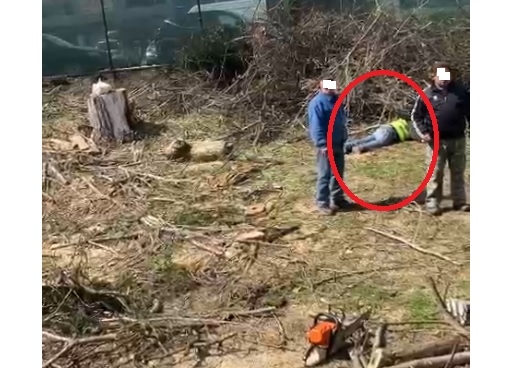 foto video interventie de urgenta pe santierul unde cambela prod amenajeaza o parcare un barbat gasit intins pe jos 69c7246582a01