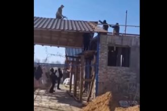 imagini socante din timpul interventiei din arges un barbat impuscat in picior de politistii pe care i a atacat cu o sabie 69b5bdb77800b