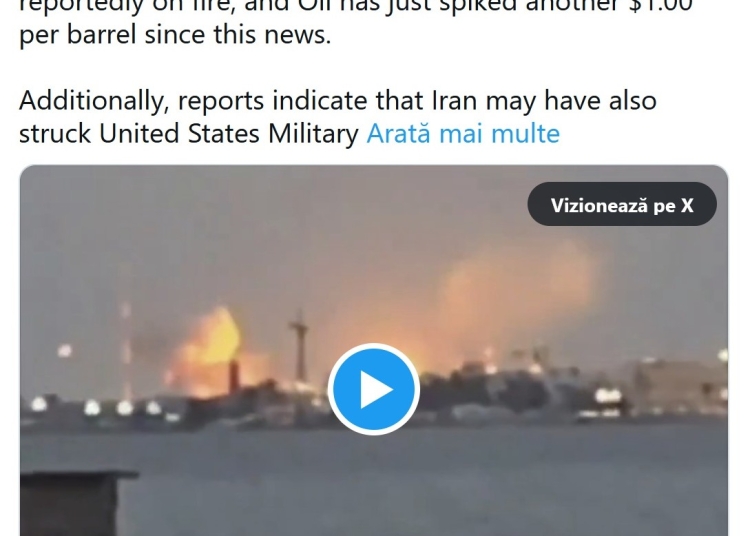iranul ar fi lovit una dintre cele mai mari rafinarii de petrol din zona golfului 69a9c83037053