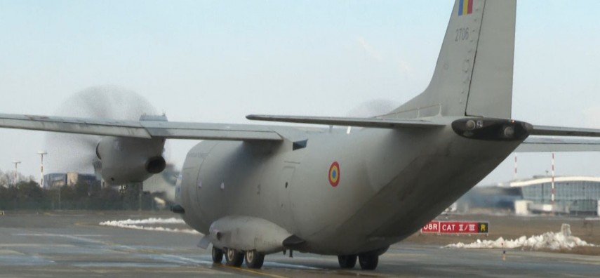 misiune umanitara a fortelor aeriene romane pacienti cu arsuri transportati la