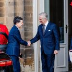 presedintele nicusor dan o onoare si o bucurie sa ma intalnesc astazi la bruxelles cu majestatea sa regele philippe 69bd71f9dbb79