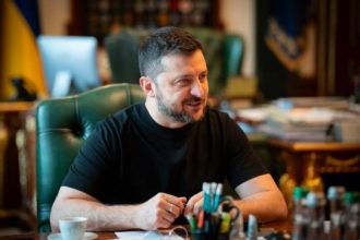 presedintele ucrainei volodimir zelenski primit la palatul cotroceni de presedintele nicusor dan 69b29205396f8