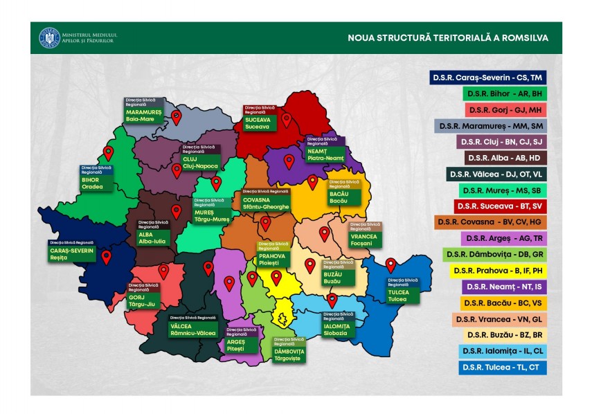 reorganizare majora la romsilva numarul directiilor silvice se reduce de la 41 la 19 structuri regionale 69a9ab6d4885c