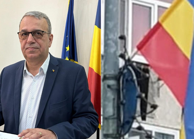 vergil chitac amendat de prefectura pentru arborarea drapelului in mod gresit culorile erau orientate orizontal 69bc60274db7f