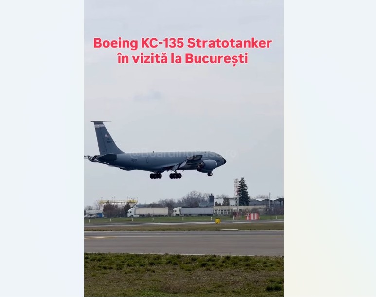 video inca un avion american boeing kc 135 stratotanker a ajuns la bucuresti 69c01f7f347c0