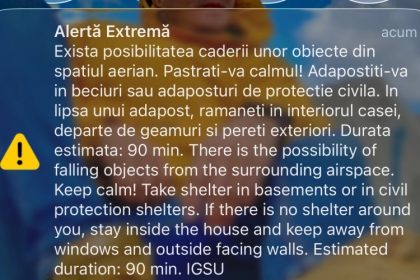 alerta extrema in tulcea avertizare privind posibila cadere de obiecte din spatiul aeria 69d45a9c73d78
