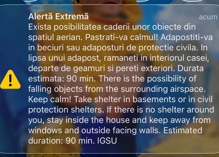 alerta extrema in tulcea avertizare privind posibila cadere de obiecte din spatiul aeria 69d45a9c73d78