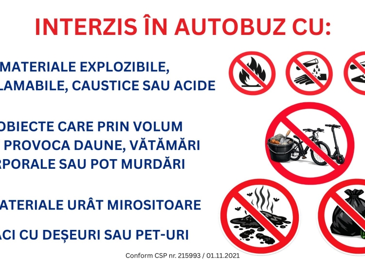 asa nu ct bus avertizeaza fara deseuri biciclete sau materiale periculoase in autobuze 69de1408b8be7