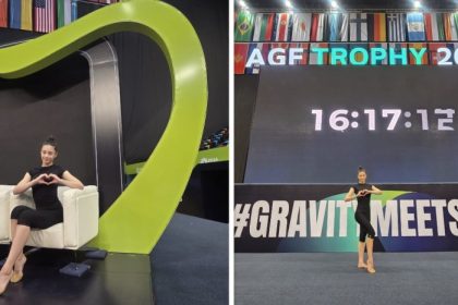 gimnasta cristina halep nepoata a simonei halep participa la cupa mondiala de la baku galerie foto 69e211e4857b6