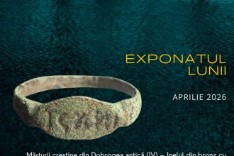 inelul de bronz cu inscriptia iisus hristos biruitorul este exponatul lunii aprilie la mina constanta 69d7a91f187b1