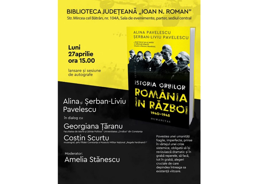 lansarea volumului istoria orbilor romania in razboi 1940 1945 la biblioteca judeteana in roman constanta 69ef0fd3a09d5