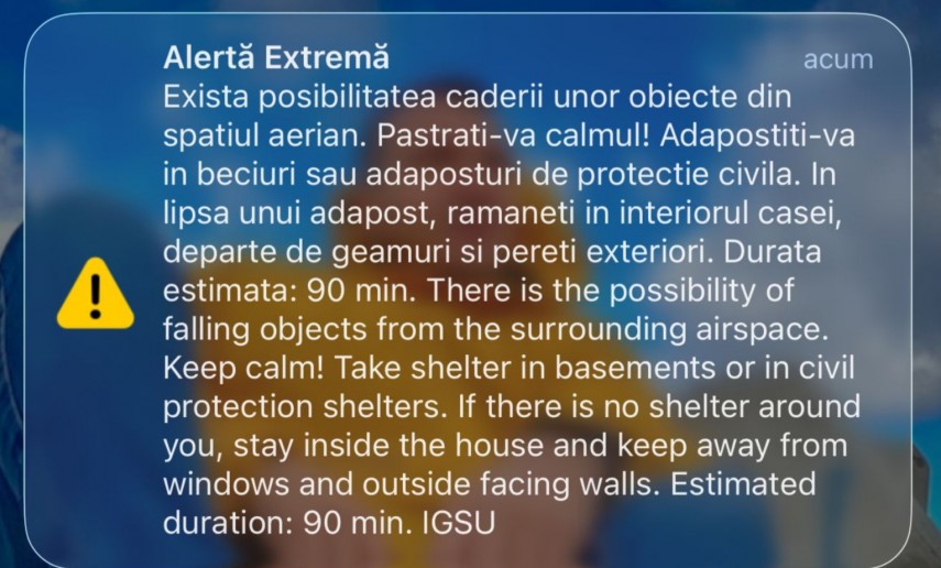 o noua avertizare ro alert pentru nordul judetului tulcea explozii violente se aud de pe teritoriul ucrainean 69d5f5fda70a1