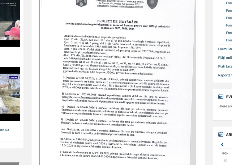 primaria lumina invita cetatenii sa se implice in dezbaterea privind bugetul local doar ca 69e417867a442