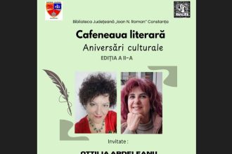 scriitoarele otilia ardeleanu si mihaela meravei serbate la biblioteca judeteana constanta in cadrul proiectului cafeneaua literara aniversari culturale 69df59fe3b62e