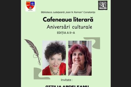 scriitoarele otilia ardeleanu si mihaela meravei serbate la biblioteca judeteana constanta in cadrul proiectului cafeneaua literara aniversari culturale 69df59fe3b62e