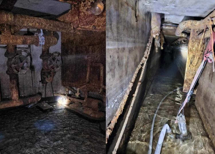 video dezastrul de la sala sporturilor subsolul inundat peretii crapati in ultimul hal si instalatii de apa extrem de ruginite gata sa pocneasca 69e22b279ced2